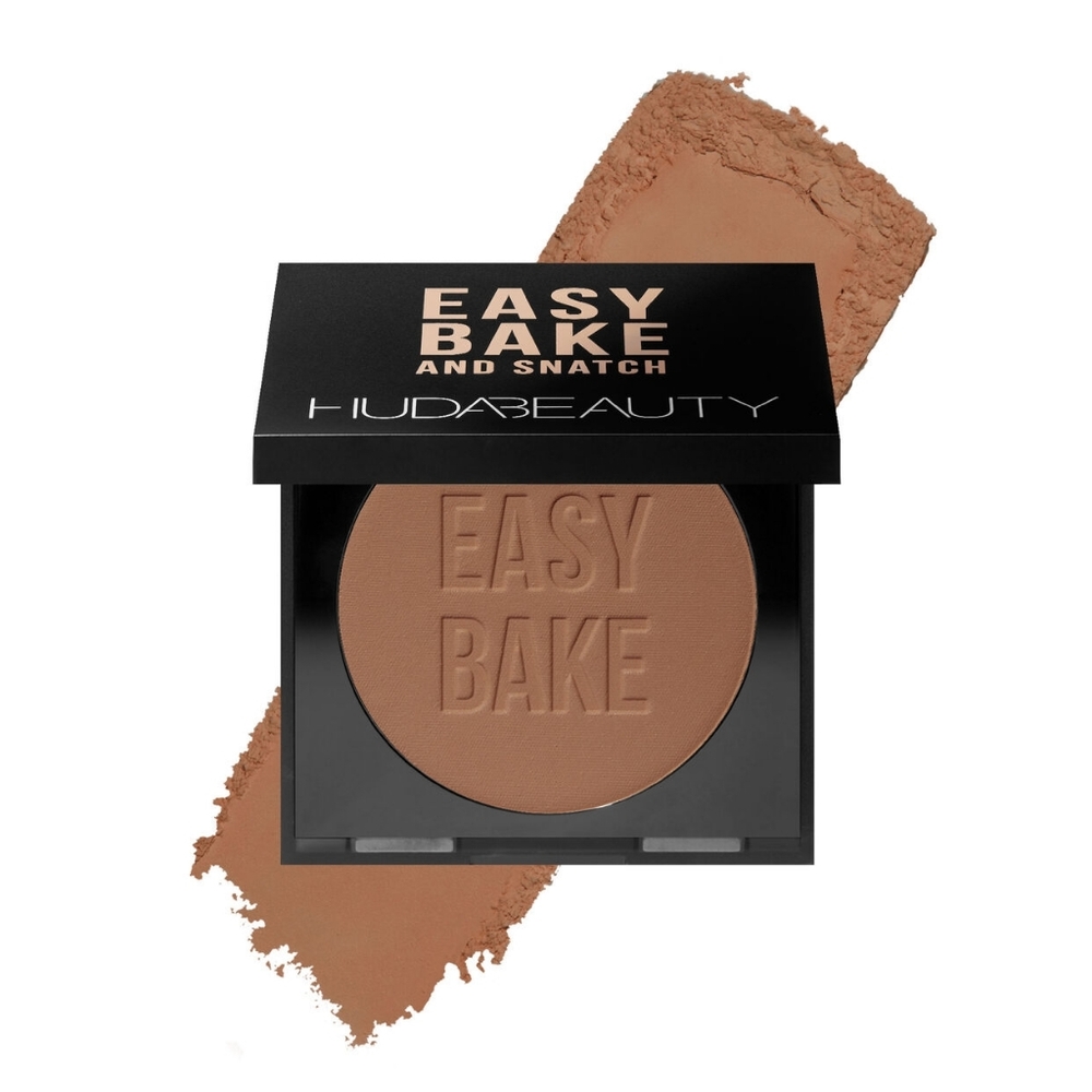 HUDA BEAUTY Easy Bake+Snatch Pressed Talc-Free Brightening+Setting Powder COFFEE